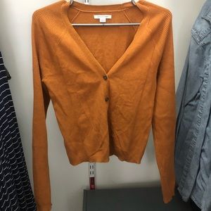 Button-Up Rust Cardigan